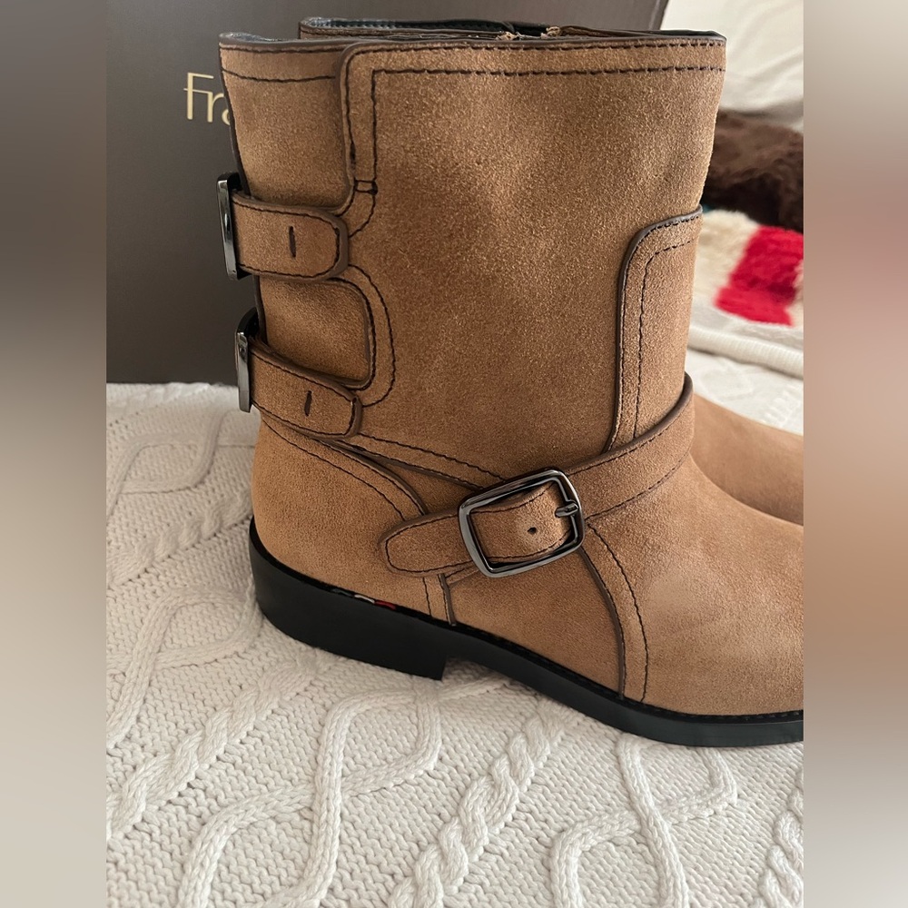 Franco Sarto Taupe Suede Zip-up Boots Women’s Size 8 - Picture 13 of 16